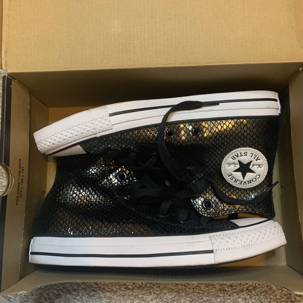 Metallic snake converse